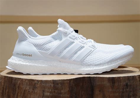 Adidas white ultra boost shoes